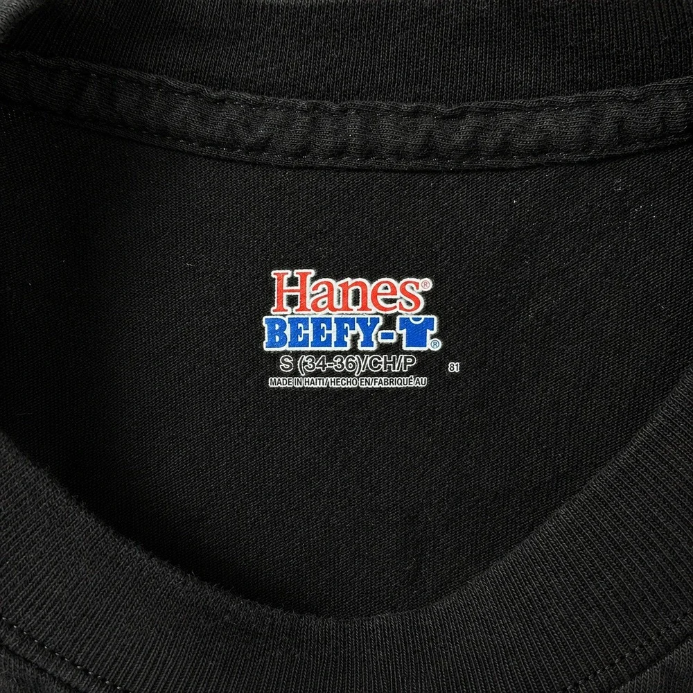 2011 Army Navy Game T-Shirt Hanes Beefy-T Men's S Black Double Sided NCAA